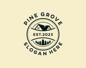 Pine Tree House Residence logo design