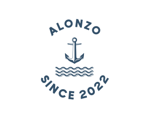 Marine Anchor Ocean  logo design