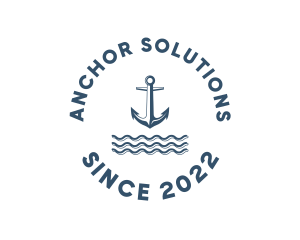 Marine Anchor Ocean  logo design