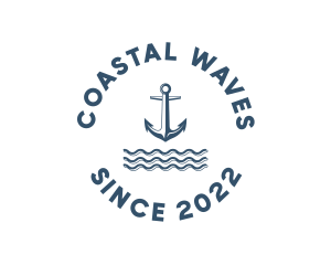 Coast - Marine Anchor Ocean logo design