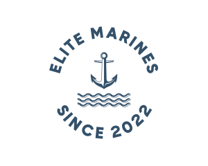 Marine Anchor Ocean  logo design