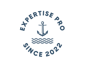 Marine Anchor Ocean  logo design