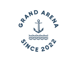 Marine Anchor Ocean  logo design