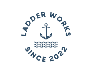 Marine Anchor Ocean  logo design