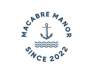 Marine Anchor Ocean  logo design