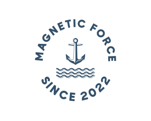 Marine Anchor Ocean  logo design