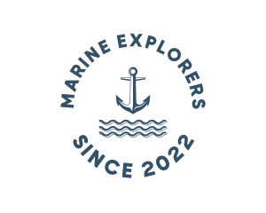 Marine Anchor Ocean  logo design