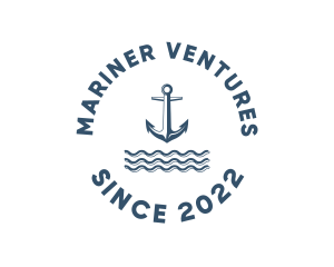 Marine Anchor Ocean  logo design