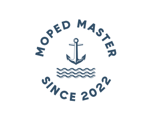 Marine Anchor Ocean  logo design