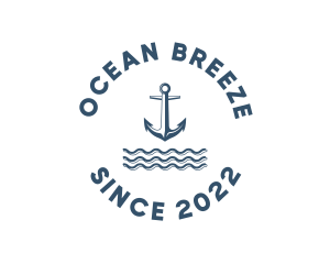 Marine Anchor Ocean  logo design