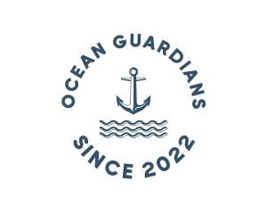 Marine Anchor Ocean  logo design