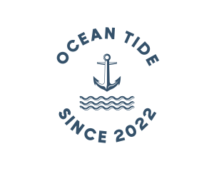 Marine Anchor Ocean  logo design