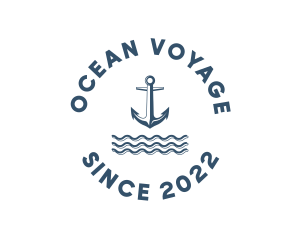 Marine Anchor Ocean  logo design