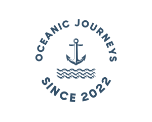 Marine Anchor Ocean  logo design