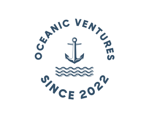 Marine Anchor Ocean  logo design