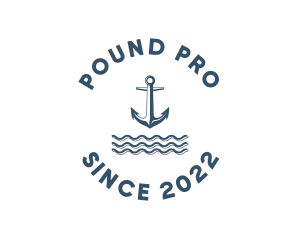 Marine Anchor Ocean  logo design