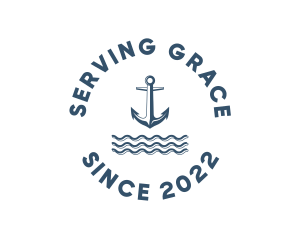 Marine Anchor Ocean  logo design