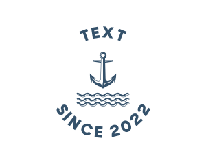 Marine Anchor Ocean  logo design