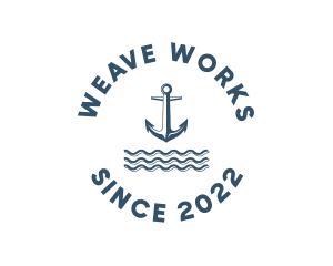 Marine Anchor Ocean  logo design