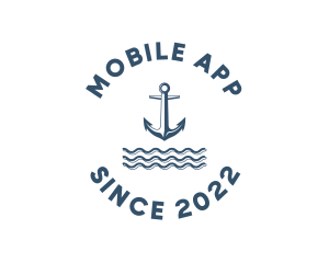Marine Anchor Ocean  logo design