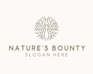 Nature Tree Woman logo design