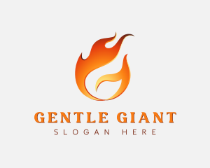 Hot Flaming Letter G logo design