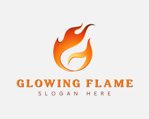 Hot Flaming Letter G logo design