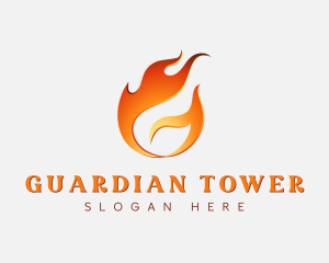 Hot Flaming Letter G logo design