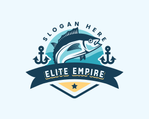 Ocean Fish Seafood Logo