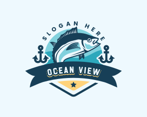 Ocean Fish Seafood logo design