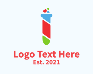 Multicolor - Colorful Test Tube logo design