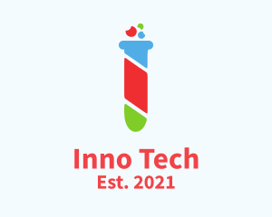 Innovative - Colorful Test Tube logo design