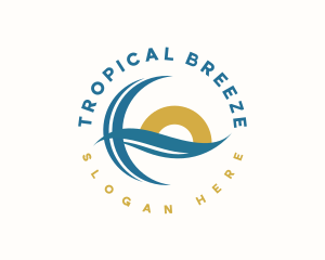 Tropical Ocean Wave logo design