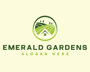 Garden Lawn Landscaping logo design