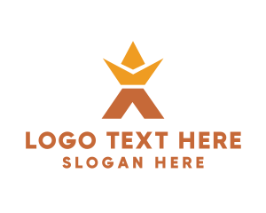 Letter X - Modern Crown X logo design