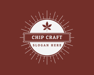 Retro Leaf Craft Company logo design