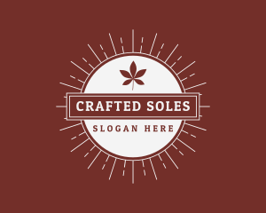 Retro Leaf Craft Company logo design