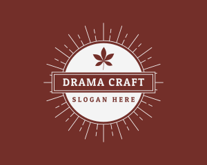 Retro Leaf Craft Company logo design