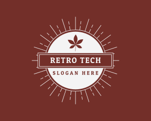 Retro Leaf Craft Company logo design