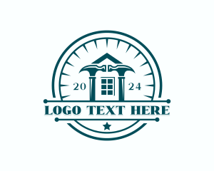 Carpentry - Hammer Repairman Tools logo design