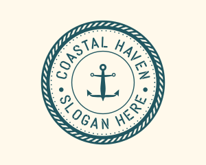 Bay - Marine Nautical Anchor logo design