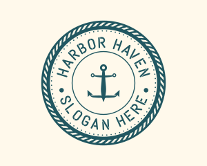 Dock - Marine Nautical Anchor logo design