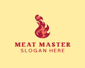 Fire Flame Cooking logo design