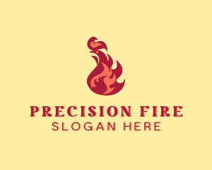 Fire Flame Cooking logo design