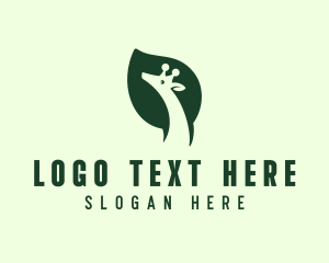 Animal - Green Wild Giraffe logo design