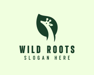 Green Wild Giraffe logo design