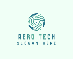 Circuit Tech Developer logo design