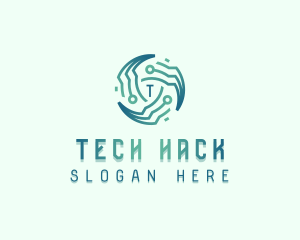 Circuit Tech Developer logo design