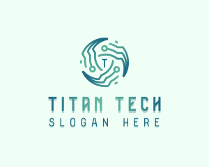 Circuit Tech Developer logo design