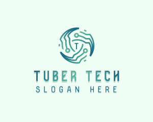 Circuit Tech Developer logo design